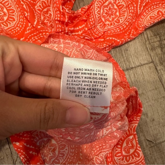 Pink Rose‎ Paisley Abstract Hi Low Blouse - Picture 7 of 8